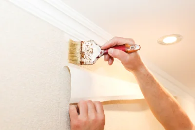 Pose de papier peint à Gland — revêtements muraux et toiles de verre